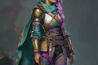 draw your dnd character art