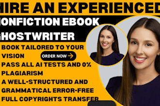 ebook ghostwriter, KDP book writer, ghost book writer, nonfiction ghostwriter
