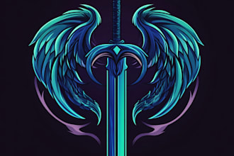 make a fantasy game logo and branding