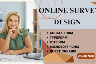 create online form using jotform, google form, typeform, polls, online survey