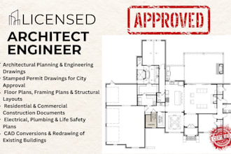 draft stamp architectural drawing foundation carport mep floor plan city permit