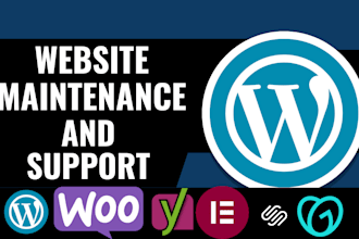 manage your wordpress website, maintenance, troubleshooting, and bug fixing