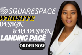 design squarespace landing page, squarespace website design