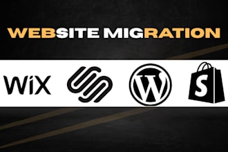 shift or migrate your website to wordpress wix squarespace shopify