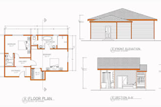 draw architecture floor plan site plan house plan florida stamp and city permit