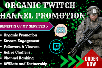 organically promote your twitch channel, twitch live viewers, twitch affiliate