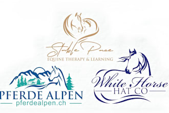 design modern equestrian equine horse dog and animal pet logo within 9 hours