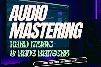 deliver loud and clean mastering for techno and rave bangers