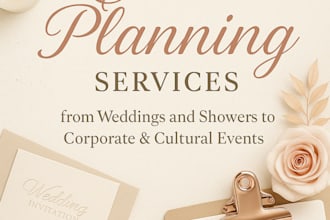 provide expert event planning support for your big day