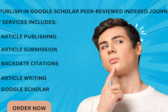backdate, write and publish article in google scholar reviewed indexed journal