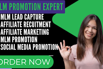 promote your MLM affiliate recruitment funnel, promotion and MLM website