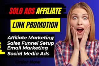 do solo ads promotion clickbank affiliate link marketing