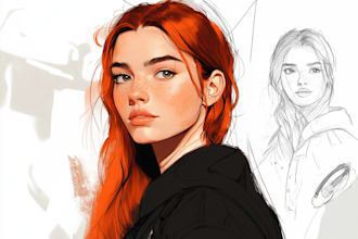 draw comic book, fan art and character design