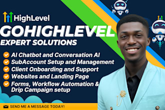 gohighlevel chatbot expert automation ghl landing page sales funnel ghl website