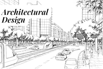 draw interior, exterior rendering, stamping and 3d model architectural project