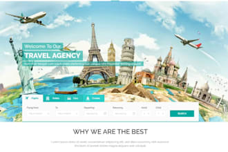 design and redesign professional travel agency and tour website on squarespace