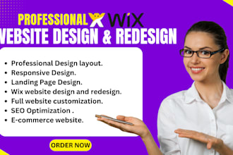 create a professional wix website design and redesign wix website ecommerce web