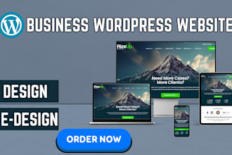 design redesign clone custom business wordpress website, blog development revamp