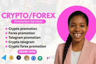crypto forex promotion, crypto telegram, grow your forex trade to hit real users