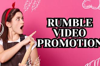 do organic rumble video promotion