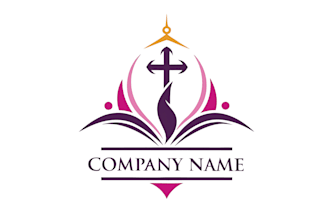 design modern ministry religious christian or church logo