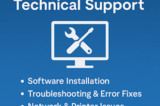 provide remote desktop technical support and troubleshooting