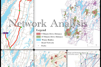 do spatial analysis, network analysis and gis mapping