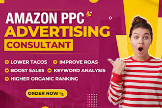 be your amazon ppc campaign consultant, amazon fba ads VA