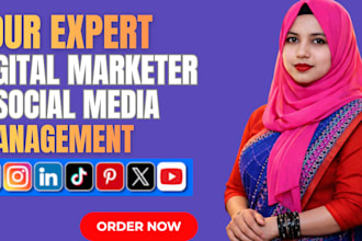 be your  digital marketing and social media manager, SEO, fb ads expert