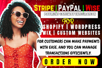 integrate stripe payment gateway, wise, paypal, to your website or shopify store