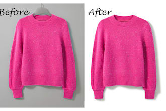 do flat lay image editing for clothing brand or photographer
