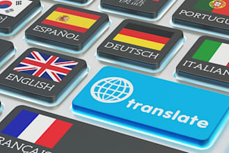 be your french, spanish, italian and english translator