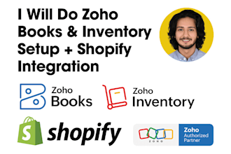 do zoho books and inventory setup with shopify integration