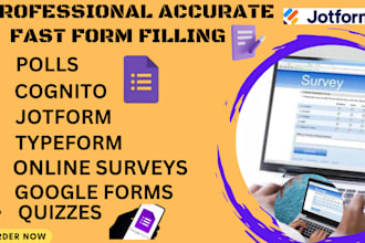 fill online survey google form polls survey form  typeform jotform quiz congnito