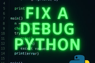 debug and fix your python code