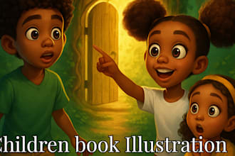 illustrate children christian book african american kids illustration book cover