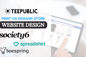 setup teepublic teespring zazzle spreadshirt society6 pod store product listing