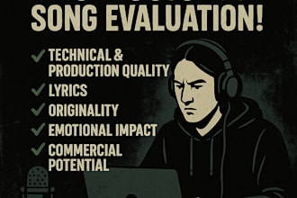 evaluate your song in 5 strategic areas
