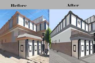 change house color, repaint walls, and do exterior coloring