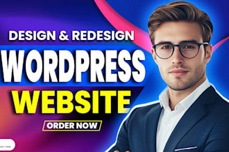 design clean and responsive wordpress website