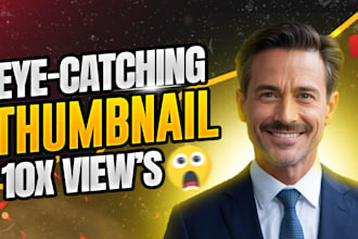design youtube thumbnail, podcast thumbnail, gaming thumbnail