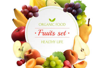 make particular fruit juice logo