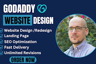 build godaddy ecommerce website design or redesign godaddy website development