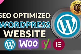 develop professional business SEO optimized wordpress website for local business