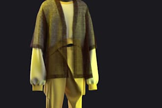 make high quality 3d fashion animation with rendered scenes and pattern designs