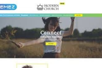 design church website, author website, donation and ministry website christian