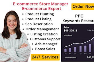 list shopify product listing expert VA shopify store expert