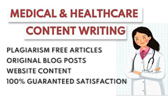 expert in healthcare, medical , nursing, pharma, biotech