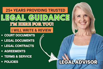 be your legal advisor and write legal agreement, contract, nda, motions, lawsuit