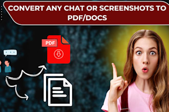 convert whatsapp chats or screenshots to PDF or word fast